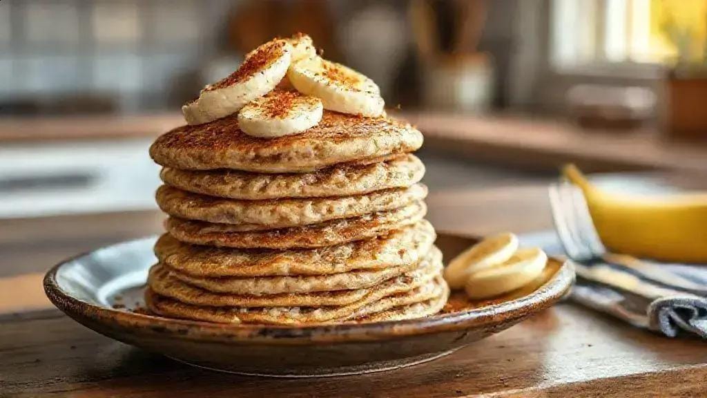 panqueca fit de aveia com banana