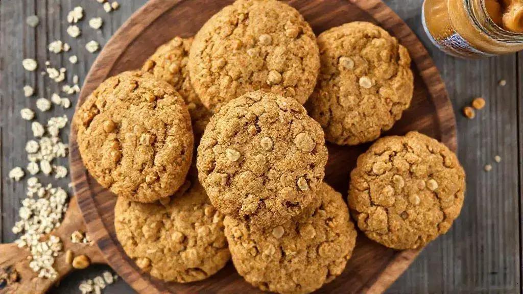 cookie fit de aveia e pasta de amendoim