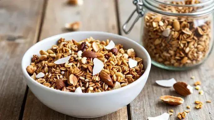 Granola caseira crocante com castanhas e sementes: café da manhã funcional e antioxidante 1 Granola caseira crocante com castanhas e sementes