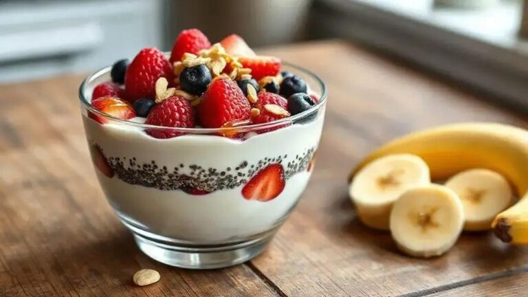Iogurte natural com chia e frutas vermelhas: café da manhã leve e funcional 18 iogurte natural com chia e frutas vermelhas