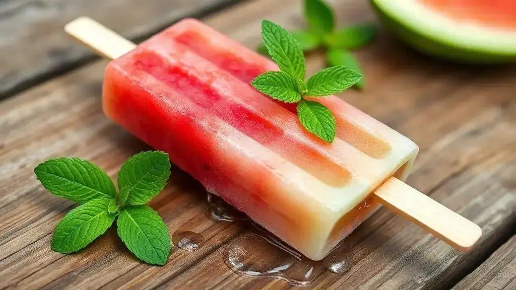 Picole detox de melancia e hortela refresco saudavel facil e irresistivel para os dias quentes 1 picolé detox de melancia e hortelã