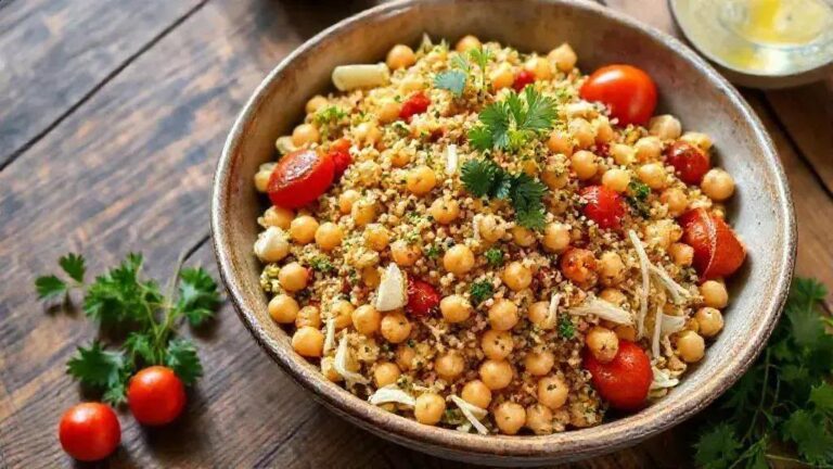 Deliciosa Receita de Salada de Grão-de-Bico com Erva-Doce e Quinoa 9 salada de grão-de-bico com erva-doce e quinoa