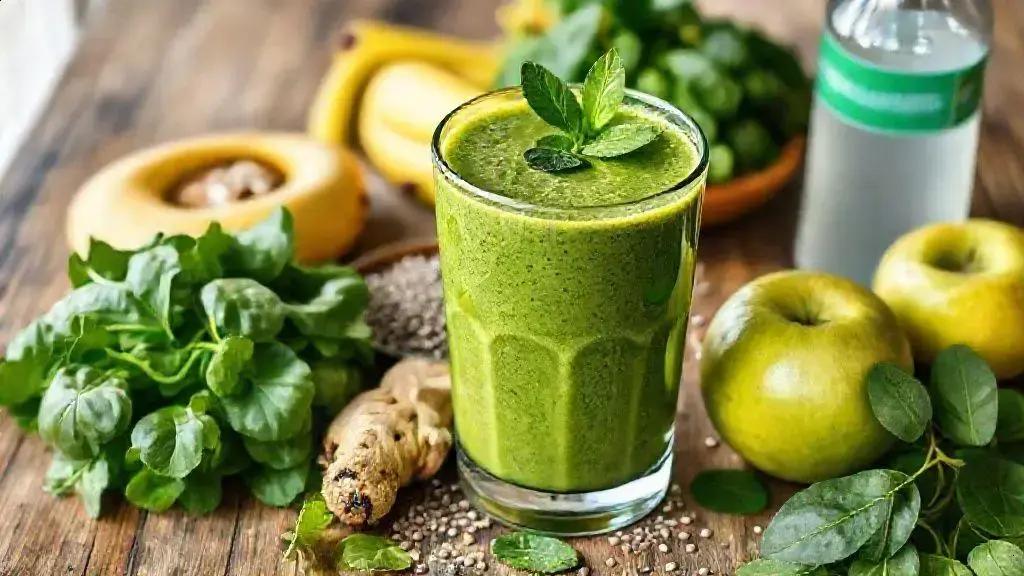 Smoothie verde detox com gengibre energia e leveza para o seu cafe da manha saudavel 1 smoothie verde detox com gengibre