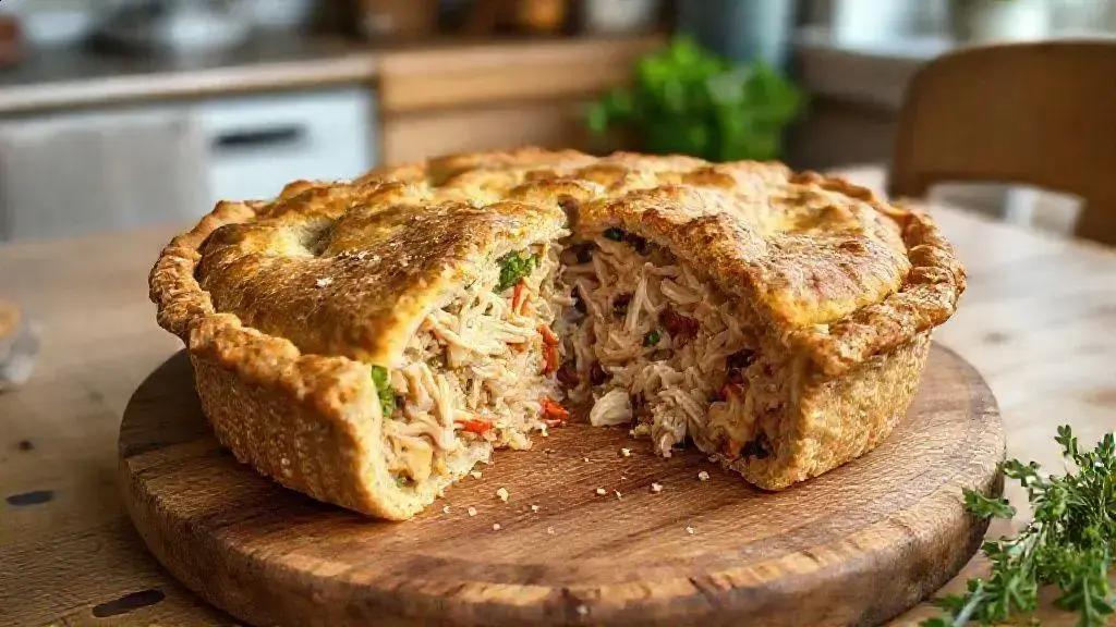 Torta de frango com massa de aveia: uma opção leve, saudável e deliciosa para o dia a dia 1 torta de frango com massa de aveia