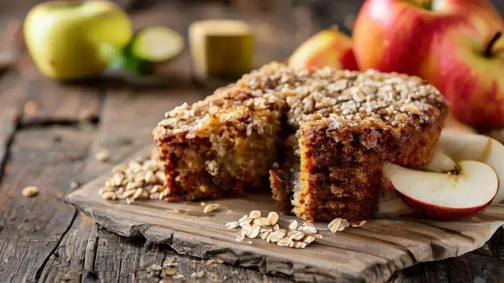Melhor que bolo comum: maçã, aveia e canela em um bolo fit úmido e sem culpa 1 bolo fit de maçã com aveia e canela