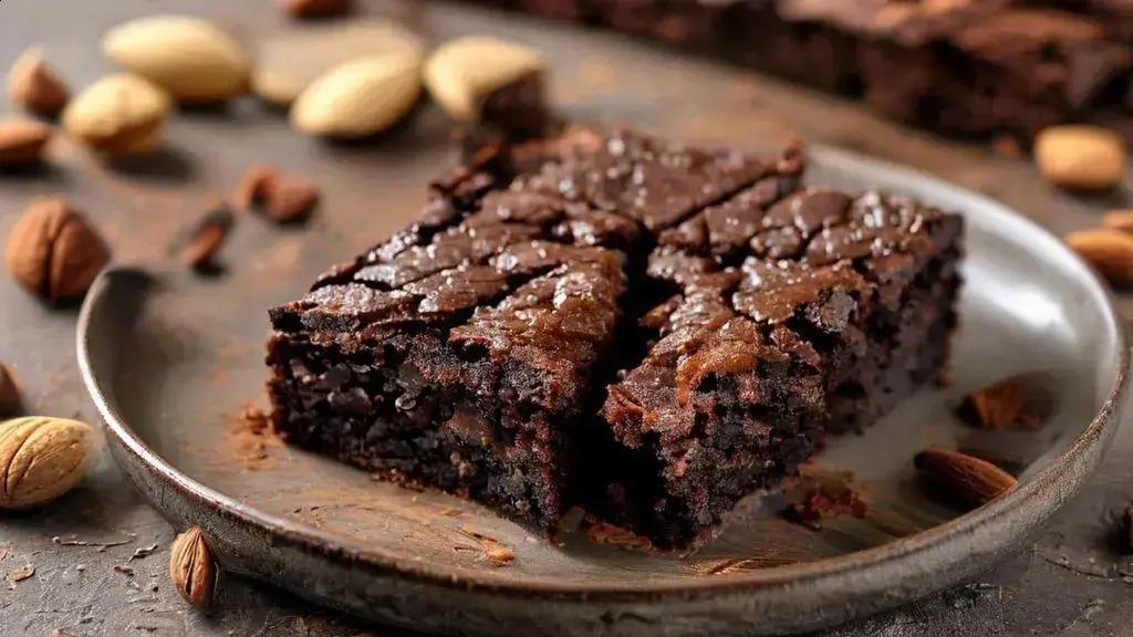 O erro que deixa seu brownie solado: como faço um funcional fofinho e antioxidante? 1 brownie funcional de cacau com farinha de amêndoas