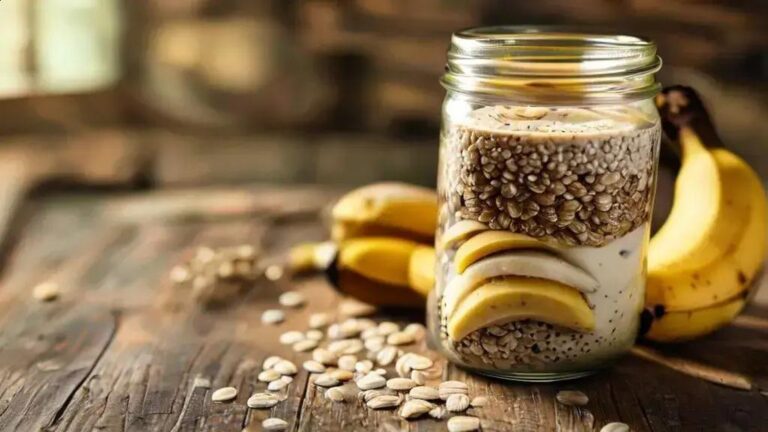 O segredo das overnight oats: como deixar aveia, chia e pasta de amendoim irresistíveis sem pesar 39 overnight oats com chia e aveia