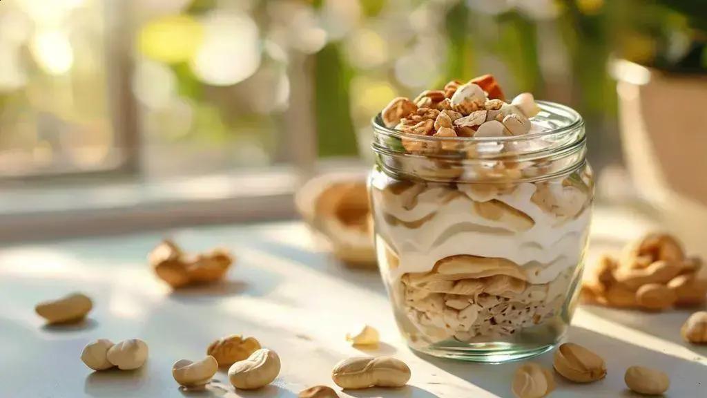 O truque do coco: overnight oats low carb com cara de sobremesa chique e pronta em minutos 1 overnight oats low carb com coco e castanha de caju
