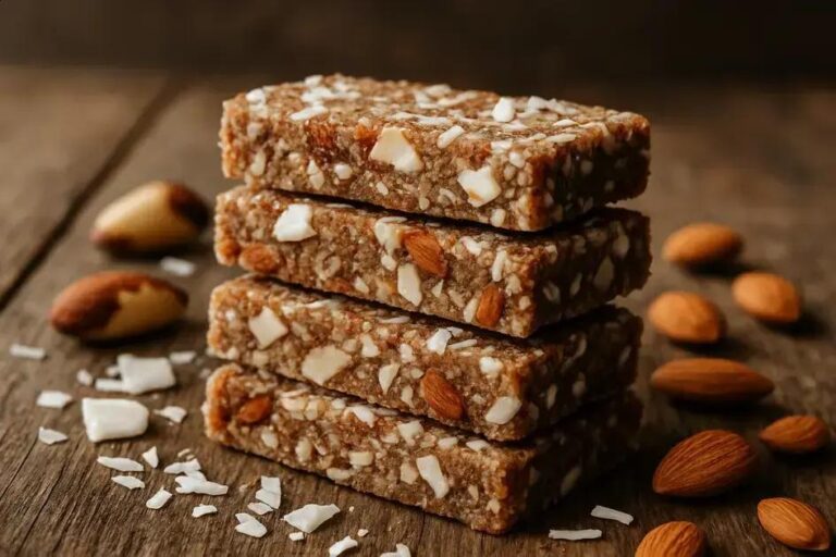 Barrinha de coco e nuts sem açúcar: lanche rápido, prático e que dá energia de verdade 7 barrinha energética de coco com nuts