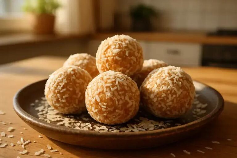 Bolinha fit de macadâmia com coco: lanche prático que sacia, docinho e sem forno 5 bolinha fit de macadâmia com coco