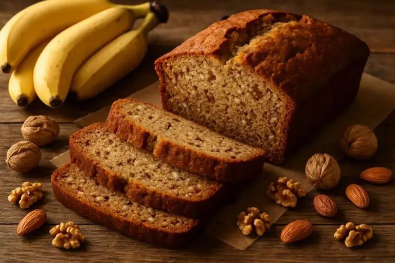 Bolo saudável de banana com castanhas: receita fofinha, fácil e sem farinha branca 5 bolo saudável de banana com castanhas