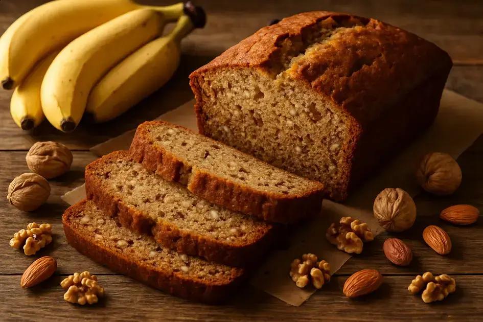 Bolo saudável de banana com castanhas: receita fofinha, fácil e sem farinha branca 1 bolo saudável de banana com castanhas