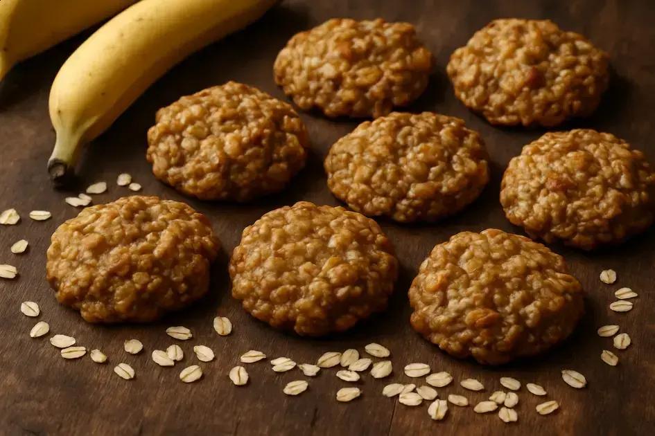 Cookie saudável de banana com aveia: pronto em 20 minutos e sem açúcar 1 cookie saudável de banana com aveia