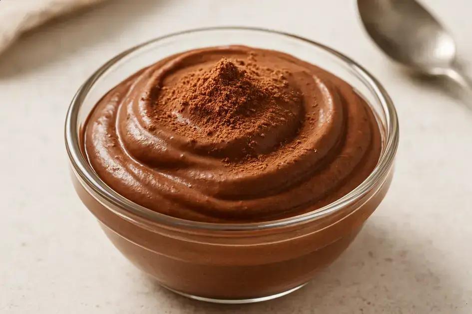 Mousse proteico de chocolate: só 4 ingredientes, pronta em 5 minutos e sacia na hora 1 mousse proteico de chocolate com whey