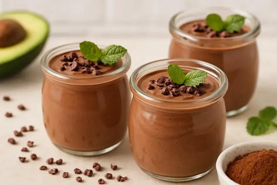 O creme de cacau com abacate que virou meu truque para um doce leve e cremoso 1 mousse saudável de cacau com abacate