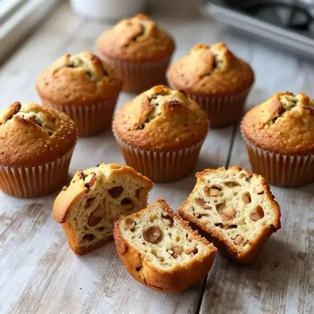 Muffin fit de banana com castanhas: opção saudável e fácil para o seu lanche 1 muffin fit de banana com castanhas