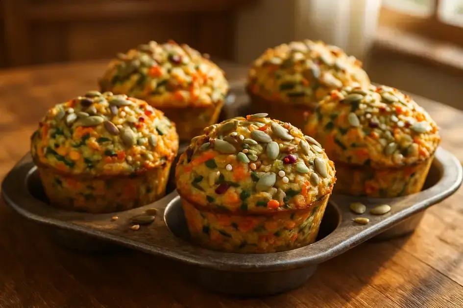 Melhor que empada: muffin low carb salgado com legumes e sementes que virou meu vício fit 1 muffin low carb salgado de legumes