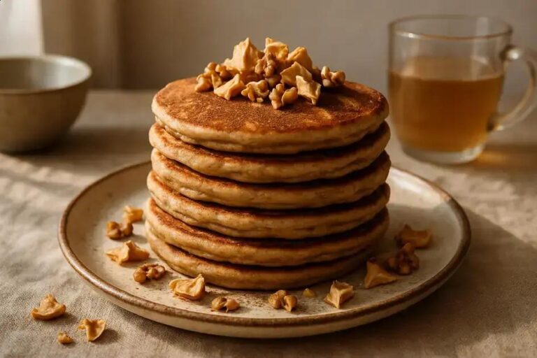 Panqueca de nozes com canela e maçã desidratada: energia e sabor para o café sem peso 5 panqueca de nozes com canela e maçã desidratada