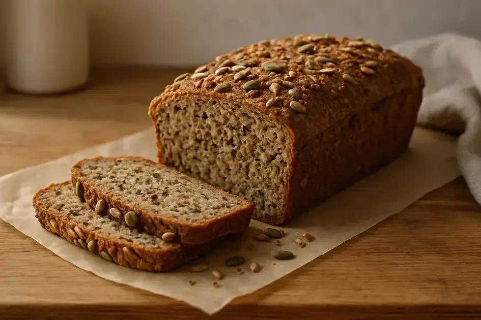 Pão de sementes sem farinha branca: macio, sacia e pronto para congelar 1 pão de sementes funcional sem farinha branca