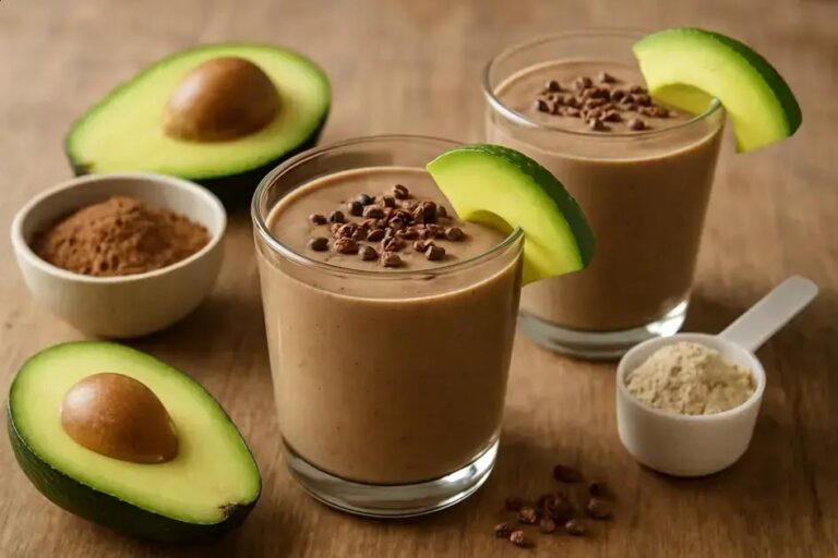 Smoothie proteico de abacate com cacau: saciedade instantânea, cremoso e pronto em 5 minutos 14 smoothie proteico de abacate com cacau
