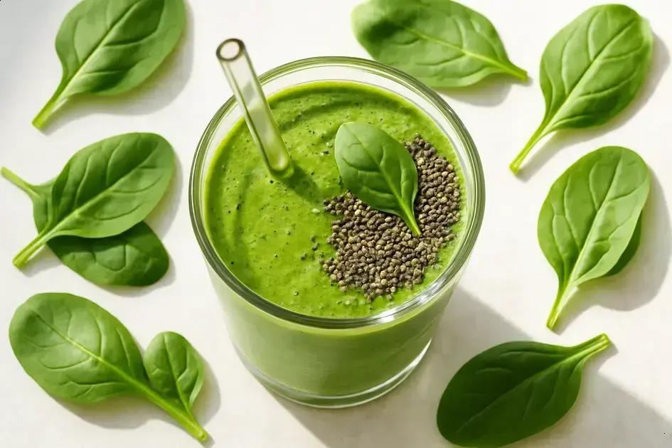 Smoothie verde com espinafre e chia: energia leve para começar o dia sem inchaço 1 smoothie verde funcional com espinafre e chia